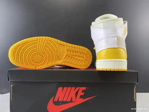 Rep x NRG Yellow-Cone Off-White Jordan Dark Powder Air 1 AQ0818-149 White 0423
